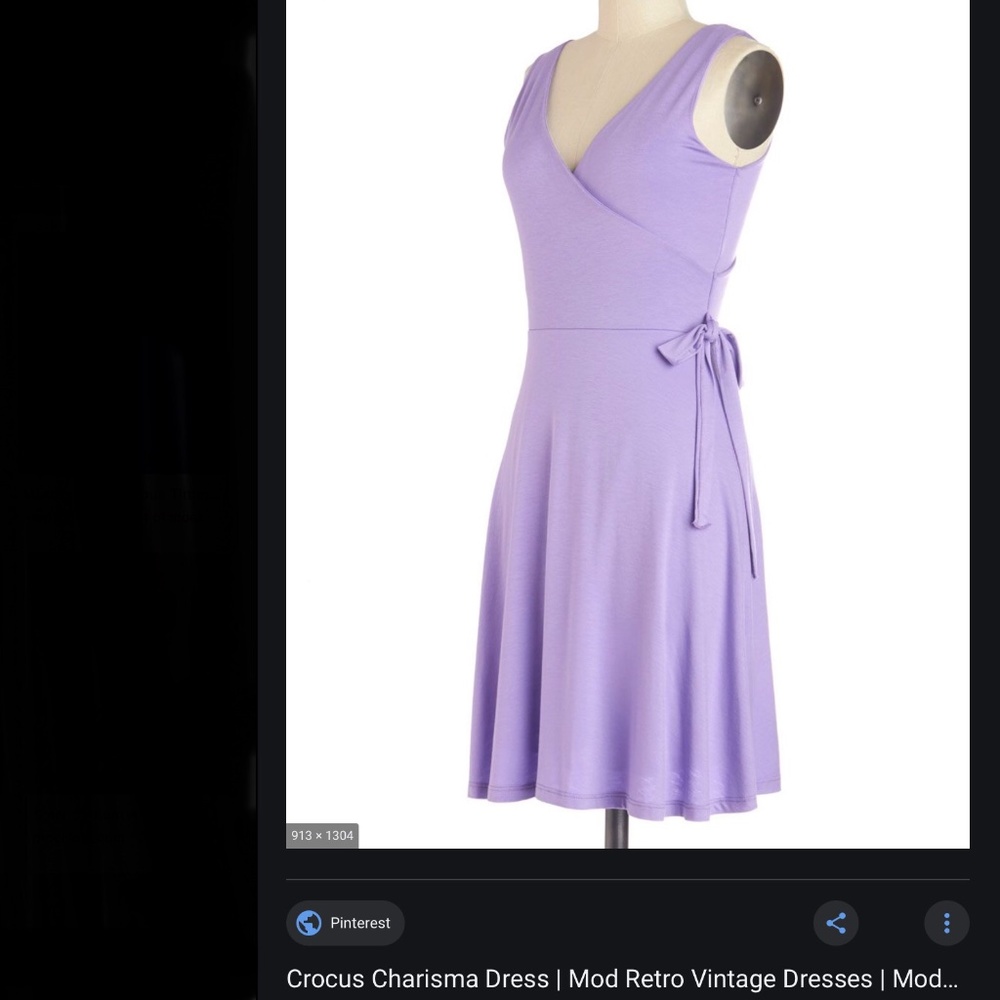 Modcloth Crocus Charisma Purple Dress